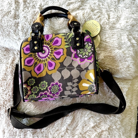 ❣️HP❣️ Spartina 449 Daufuskie Island Hobo Shoulder Bag Linen And Leather - Picture 8 of 15